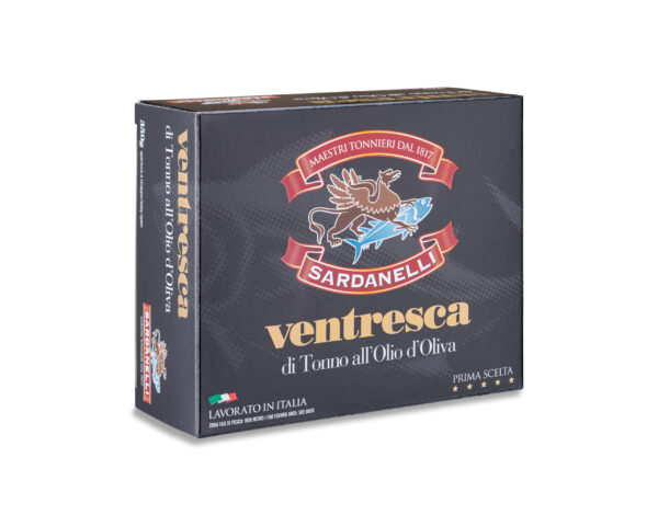 Ventresca di tonno Filetti all’Olio di Oliva 350g